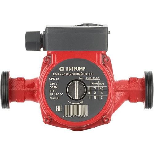 Насос циркуляционный Unipump UPC 32-40 180 с мокрым ротором H=4,5м Q=56л/мин арт. 34085