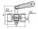 Кран трехходовый ЭКОМЕРА М20*1,5F-М20*1,5F