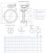 Затвор DENDOR 021F DN 800 PN 16 поворотный дисковый фланцевый с редуктором