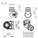 Латунный угольник VALTEC 1/4&amp;quot; резьбовой 90 с переходом на наружную резьбу VTr.092.N.0002