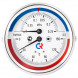Термоманометр РОСМА ТМТБ-31Т.3 (0...2,5 МПа) Дкорп=80мм L=100мм кл. 2,5 G1/2&amp;quot; Траб = 0…+120°C осевой 00000025451