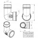 Латунный угольник VALTEC 1&amp;quot; резьбовой 90 с переходом на наружную резьбу VTr.092.N.0006
