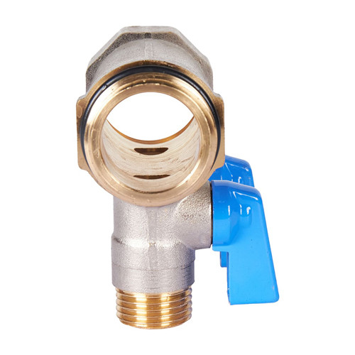 Коллектор распределительный STOUT SMB 6211 2 отвода ВР-НР 1&amp;quot;х1/2&amp;quot; DN 25 PN 10 с шаровыми кранами синяя рукоятка уплотнительное кольцо