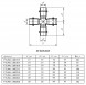 Крестовина VALTEC VTi.941.I DN 18x15x18x15 PN 16 нержавеющая сталь