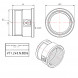 Латунная муфта VALTEC 1 1/2&amp;quot; х 1&amp;quot; переходная VTr.240.N.0806