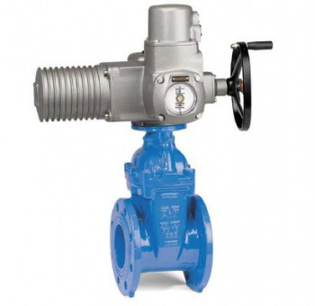 Задвижка AVK 15/42 DN 50 PN 16 фланцевая клиновая чугунная с электроприводом AUMA с обрезиненным клином