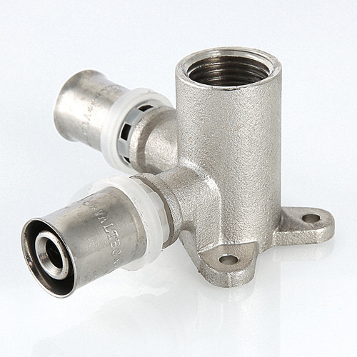 Водорозетка VALTEC VTm.234 ВР 1/2&amp;quot; DN 16x15 PN 10 латунная никелированная