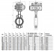 Затвор дисковый чугунный Benarmo 2011HA DN 150 PN 16 поворотный межфланцевый с электроприводом Q-170 220В