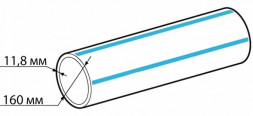 Труба ПНД 160х11,8 SDR 13,6 ПЭ 100 ГОСТ 18599-2001 питьевая