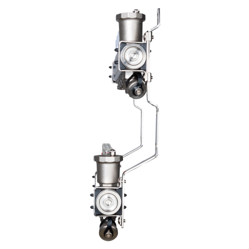 Коллекторная группа VALTEC VTc.579.EMNX.0604 4-х контурный ВР-НР 1&amp;quot;x3/4&amp;quot; DN 25 PN 10 с регулирующими клапанами и расходомерами