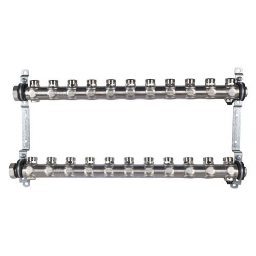 Коллекторная группа Oventrop Multidis SH 1 1407161 11-ти контурный ВР-НР 1&amp;quot;x3/4&amp;quot; DN 25 PN 4 с регулирующими клапанами