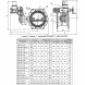 Затвор ЭНЭКОС Вр1 DN 700 PN 16 поворотный фланцевый с двойным эксцентриком с редуктором и электроприводом
