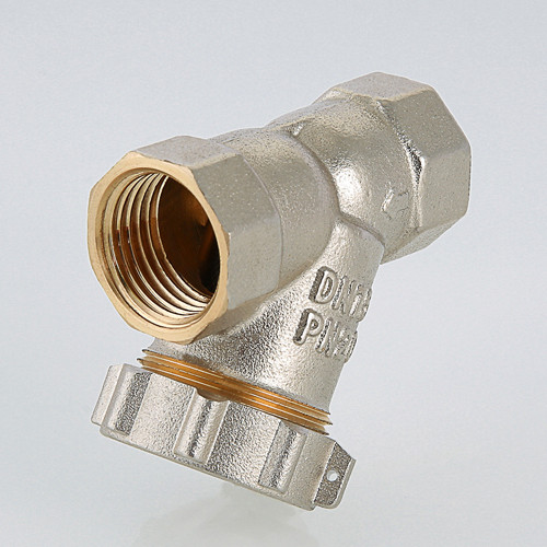 Фильтр механической очистки VALTEC VT.193 ВР 1&amp;quot; DN 25 PN 20 косой с заглушкой латунный