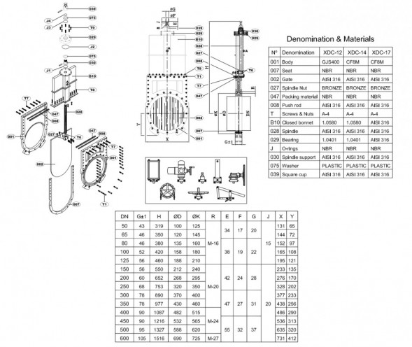 Задвижка AVK 702/14 DN 450 PN 4 шиберная фланцевая для бесколодезной установки