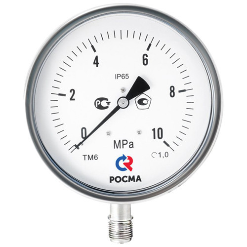 Манометр РОСМА ТМ-621Р.00 (0...40 МПа) Дкорп=150мм кл. 1,0 G1/2&amp;quot; коррозионностойкий виброустойчивый радиальный 00000001732