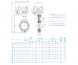 Затвор DENDOR 017W DN 125 PN 16 поворотный дисковый межфланцевый чугунный с электроприводом