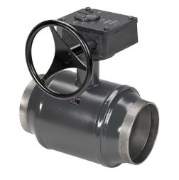 Кран шаровой Danfoss JiP Full Bore WW WG DN 50 PN 25 стальной полнопроходный под приварку с ручным редуктором