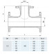Тройник фланцевый HAWLE 8510 DN 125-65 PN 16