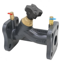 Клапан балансировочный Benarmo DN 40 PN 16/25 фланцевый ручной чугунный, с измерительными ниппелями