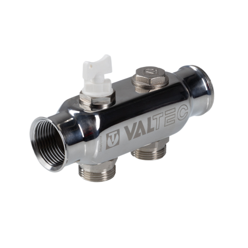 Коллектор распределительный VALTEC VTc.505.SS.060506 6 отводов ВР-НР 1&amp;quot;x3/4&amp;quot; DN 25 PN 10 без регулировки