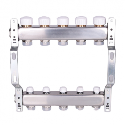 Коллекторная группа VALTEC VTc.582.EMNX.0603 3-x контурный ВР-НР 1&amp;quot;x3/4&amp;quot; DN 25 PN 10 с регулирующими и балансировочными клапанами