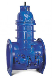 Задвижка AVK 55/30a AUMA DN 600 PN 16 клиновая с электроприводом фланцевая