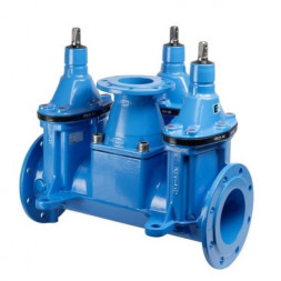 Задвижка HAWLE 4460E2 DN 200/3 PN 10 фланцевая клиновая чугунная с обрезиненным клином типа Комби-III с пожарной подставкой