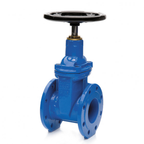 Задвижка GROSS DN 300 PN 16 фланцевая с обрезиненным клином с маховиком короткая