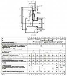 Задвижка клиновая ABRA A40-BS DN 100 PN 10/16 чугунная фланцевая с голым штоком