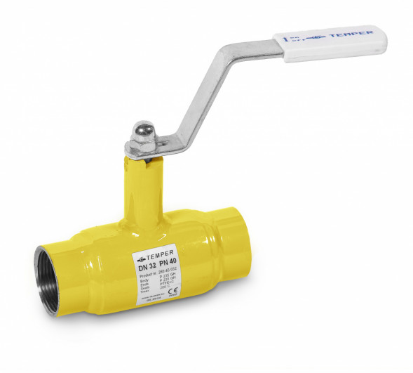 Кран шаровой газовый TEMPER 39045015 полнопроходной муфтовый DN 15 PN 40