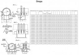 Опора Л8-150.000-41 неподвижная хомутовая