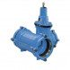 Тройник Hawle 4343E2 System 2000 DN 225-110 PN 16 раструбный клиновый чугунный с обрезиненным клином со встроенной задвижкой