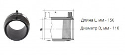Муфта э/с 110 мм SDR 7,4 ПЭ100 электросварная