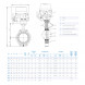 Затвор DENDOR 015W DN 65 PN 16 поворотный дисковый межфланцевый стальной с электроприводом