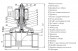Клапан электромагнитный (соленоидный) двухходовой Росма СК-21-32 Ду 32, G1 1/4&amp;quot;, прямого действия, нормально открытый, 220В, медный сплав, мембрана NBR, 00000012959