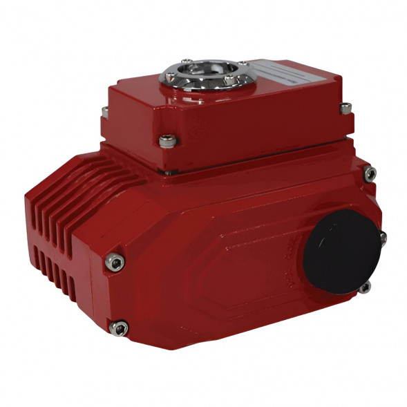Электропривод Benarmo QB-050 F05/F07 11х11/9х9 квадрат 220 В четвертьоборотный IP67 красный