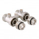 Узел радиаторный Valtec VT.345K 1/2&amp;quot; x 3/4&amp;quot; (евроконус) PN 10 для нижнего подключения прямой, в комплекте с адаптерами