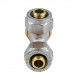 Тройник латунный Aquasfera 7011 DN 20 PN 16 покрытие - никель, компрессионный, 7011-02