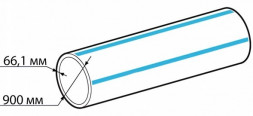 Труба ПНД 900х66,1 SDR 13,6 ПЭ 100 ГОСТ 18599-2001 питьевая