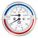 Термоманометр РОСМА ТМТБ-31T.3 (0...0,6 МПа) Дкорп=80мм L=100мм кл. 2,5 G1/2&amp;quot; Траб= 0...+120°C осевой 00000002304