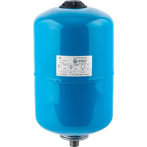 Расширительный бак STOUT STW-0001 гидроаккумулятор 12 л. вертикальный