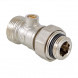 Кран радиаторный Valtec VT.345R 1/2&amp;quot; x 3/4&amp;quot; (евроконус) PN 10 для нижнего подключения прямой, в комплекте с адаптерами