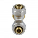 Тройник латунный Aquasfera 7011 DN 26 PN 16 покрытие - никель, компрессионный, 7011-03