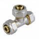 Тройник латунный Aquasfera 7011 DN 26 PN 16 покрытие - никель, компрессионный, 7011-03