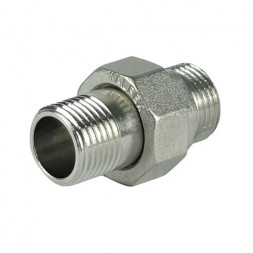 Сгон прямой VALFEX VF.728 НР 1/2&amp;quot; Ду 15 Ру 40 разъёмный никелированный латунный