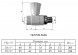 Кран шаровый VALTEC VTp.717 НР 3/4&amp;quot; DN 25x20 PN 25 с накидной гайкой полипропиленовый