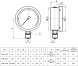 Мановакуумметр РОСМА ТМВ-321Р.00 (-0,1...2,4 МПа) Дкорп=63мм кл. 1,5 G1/4&amp;quot; коррозионностойкий виброустойчивый радиальный УТ-00051801