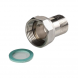 Латунный полусгон VALTEC 3/4&amp;quot; x 1/2&amp;quot; с накидной гайкой и наружной резьбой VTr.613.N.0504