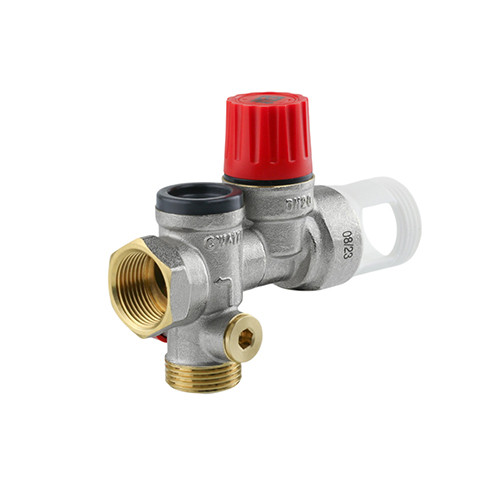 Группа безопасности VALTEC VT.461.NC.05 3/4&amp;#039;&amp;#039; DN 20 PN 10 для бойлера, латунная с никелевым покрытием
