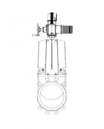 Задвижка GROSS DN 600 PN 3 шиберная с выдвижным штоком c электроприводом AUMA
